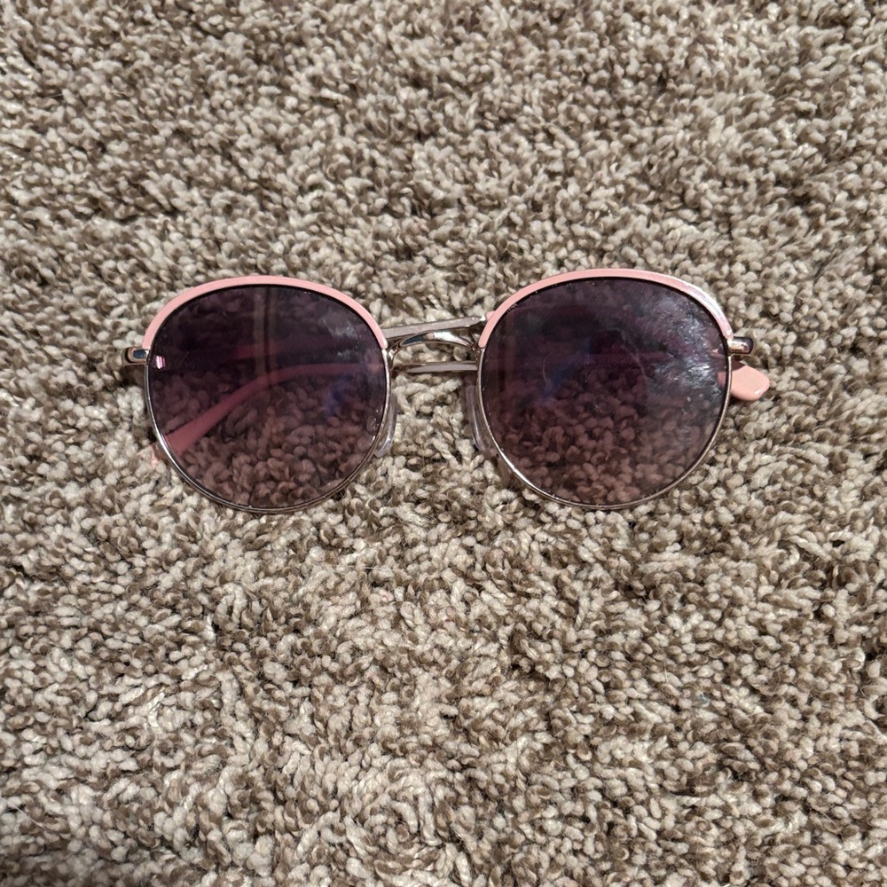 Pink Round Sunglasses